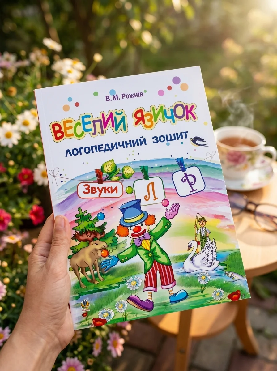 Веселий язичок. Логопедичний зошит для дошкільнят. Звуки [л], [р] — Розвивальні книги