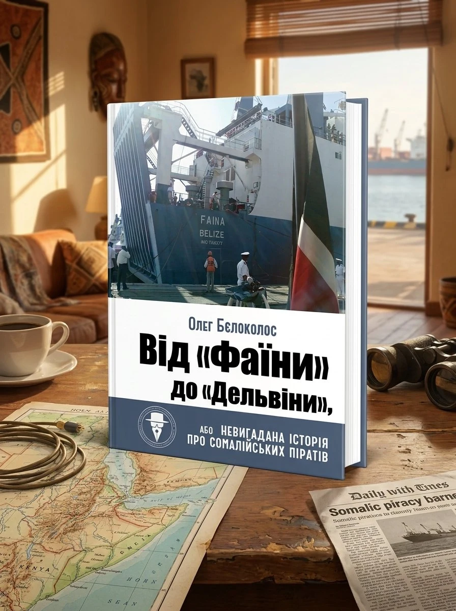 Від "Фаїни" до "Дельвіни", або Невигадана історія про сомалійських піратів. Бєлоколос Олег — Олег Бєлоколос, обкладинка