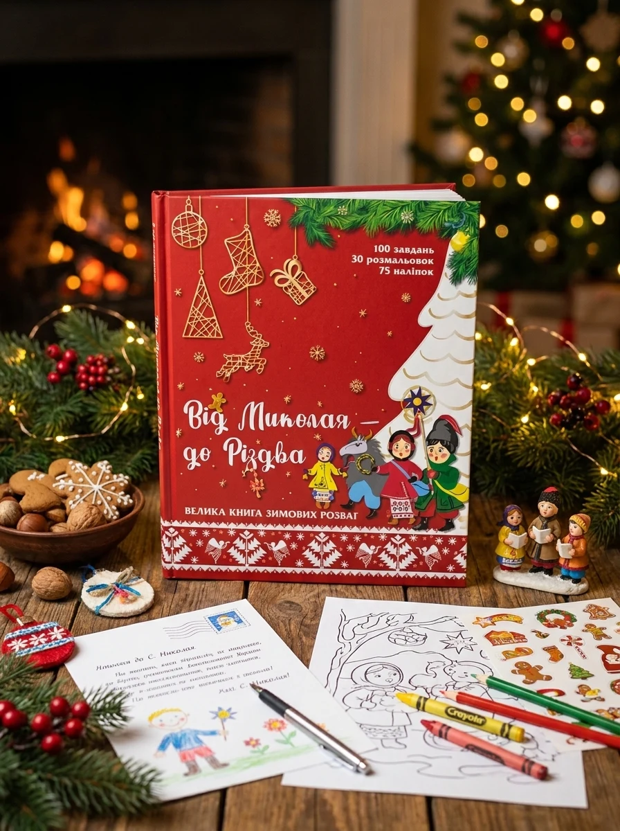 Від Миколая — до Різдва. Велика книга зимових розваг — Дитячі книги