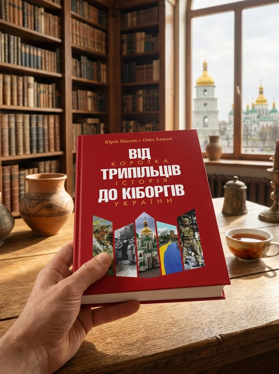 Від трипільців до кіборгів. Коротка історія України — Юрій Мицик, обкладинка