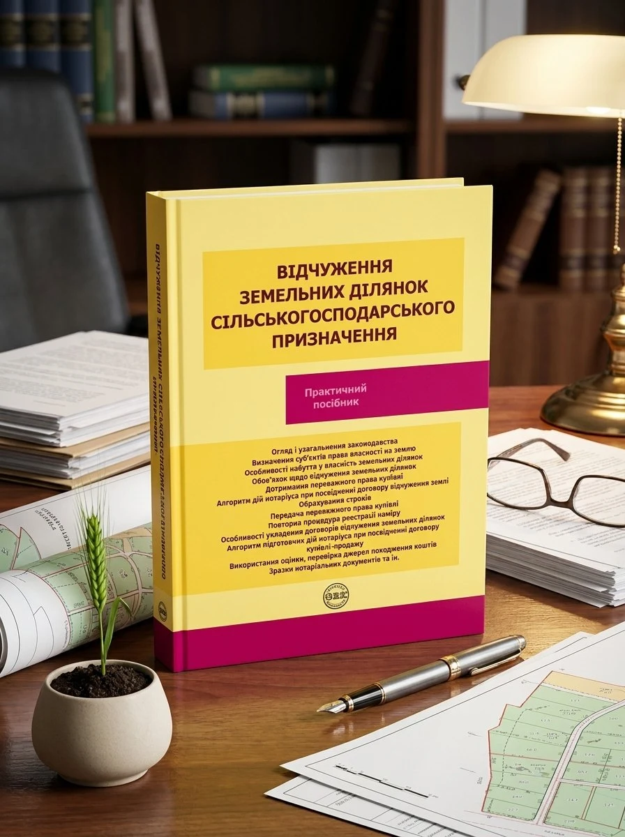 Відчуження земельних ділянок сільськогосподарського призначення — Оксана Коротюк, обкладинка