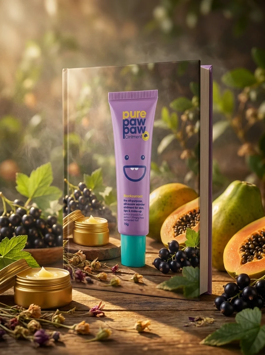 Відновлювальний бальзам для губ Pure Paw Paw Blackcurrant 15 г, фото 2