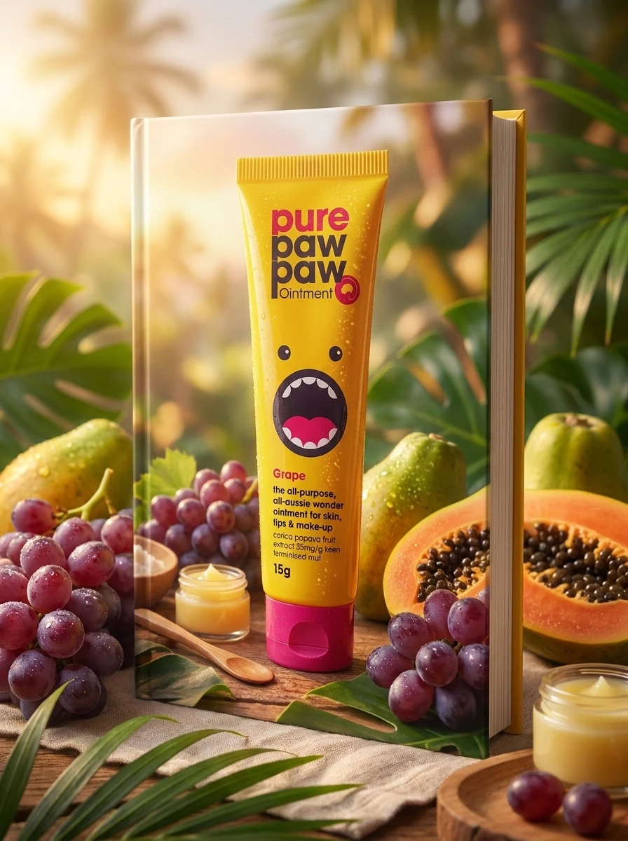 Відновлювальний бальзам для губ Pure Paw Paw Grape 15 г, фото 2