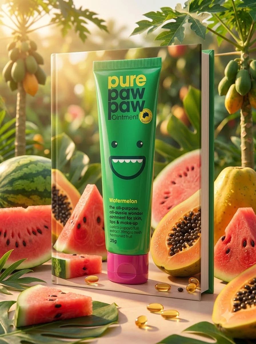 Відновлювальний бальзам для губ Pure Paw Paw Watermelon 25 г, фото 2