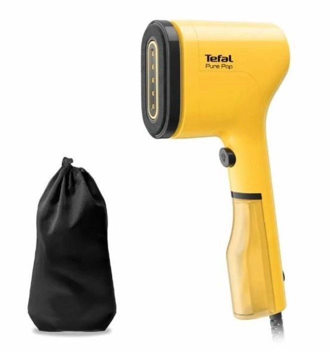Відпарювач Tefal компактний Pure Pop, 1300Вт, 70мл, постійна пара - 20гр, жовтий