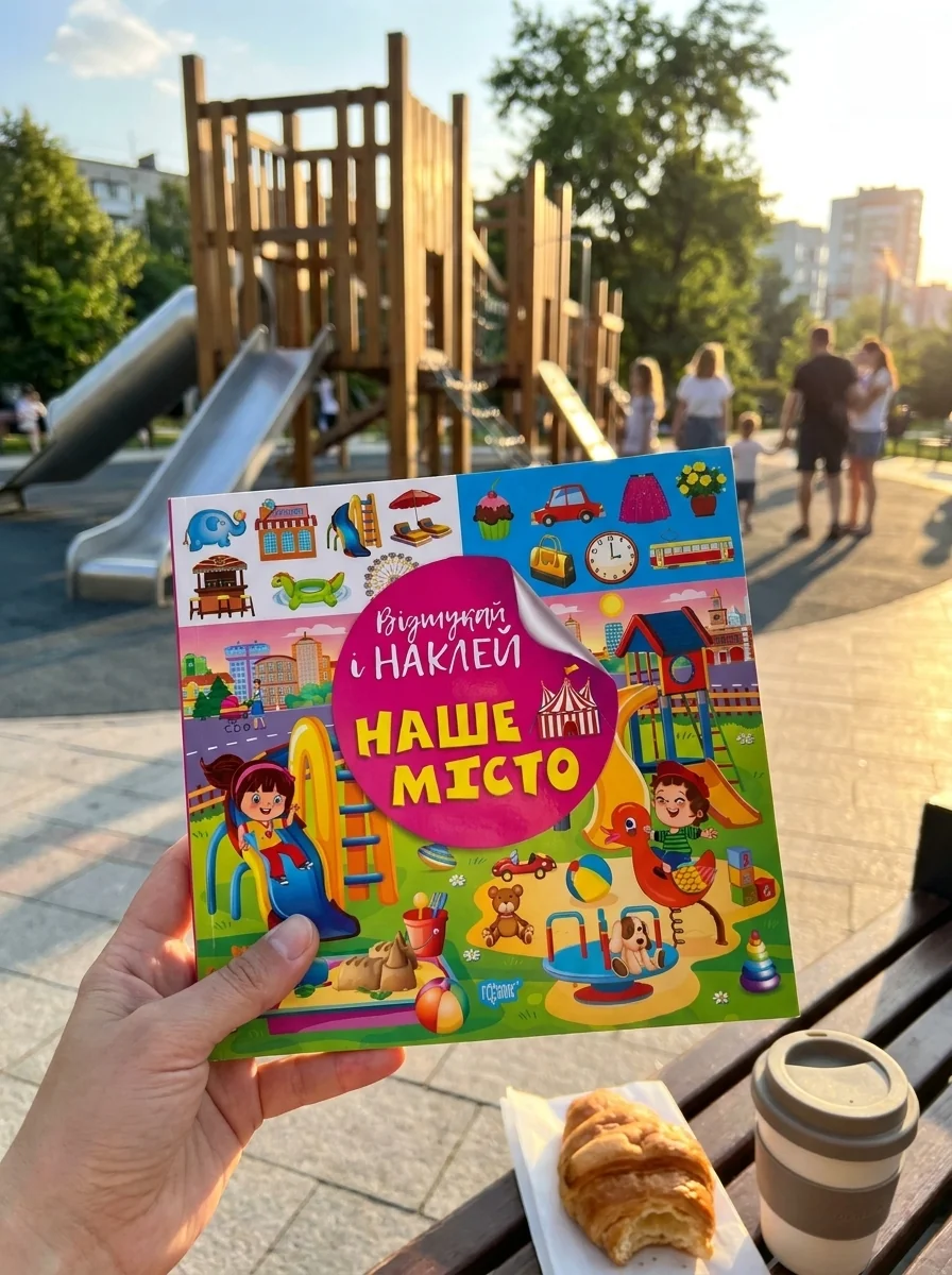 Відшукай і наклей. Наше місто — Дитяча література