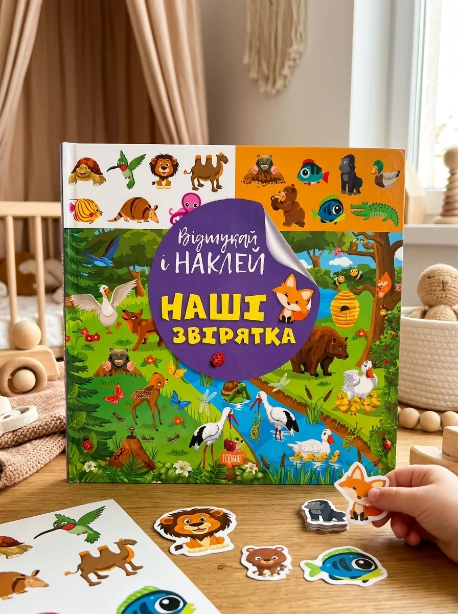 Відшукай і наклей. Наші звірятка — фото 2