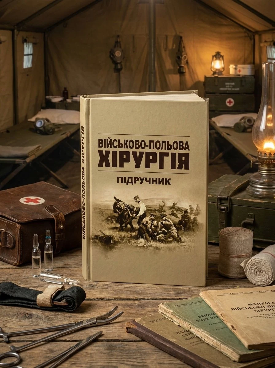 Військово-польова хірургія: підручник — В.Є.Корік, обкладинка