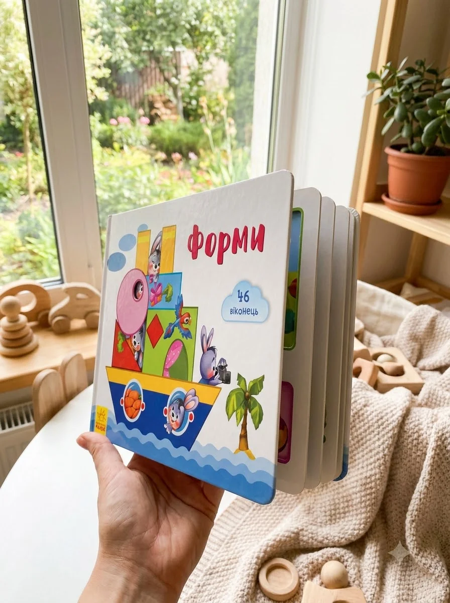 Віконечка для мого сонечка. Форми — Розвивальні книги