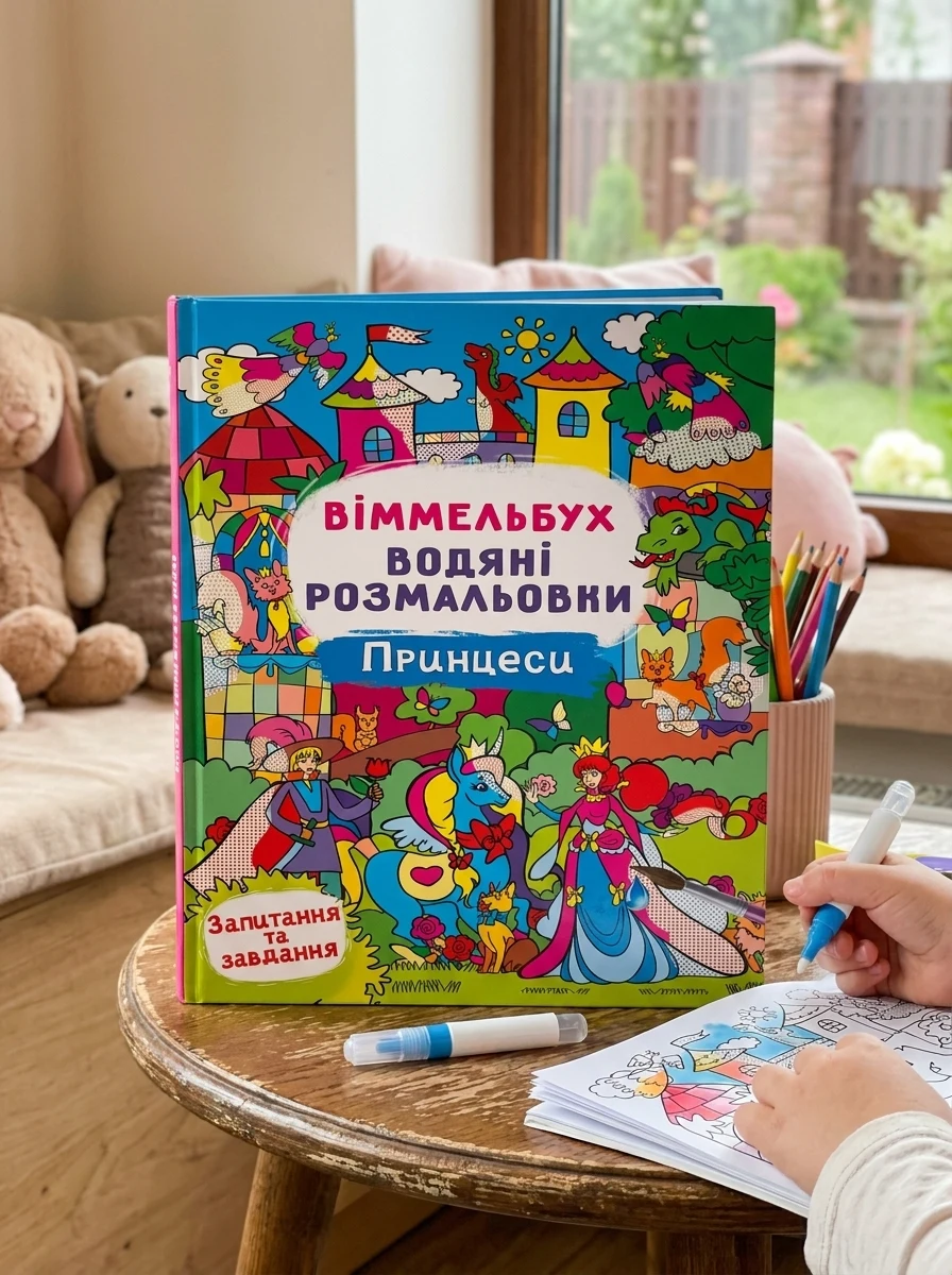 Віммельбух. Водяні розмальовки. Принцеси — фото 2