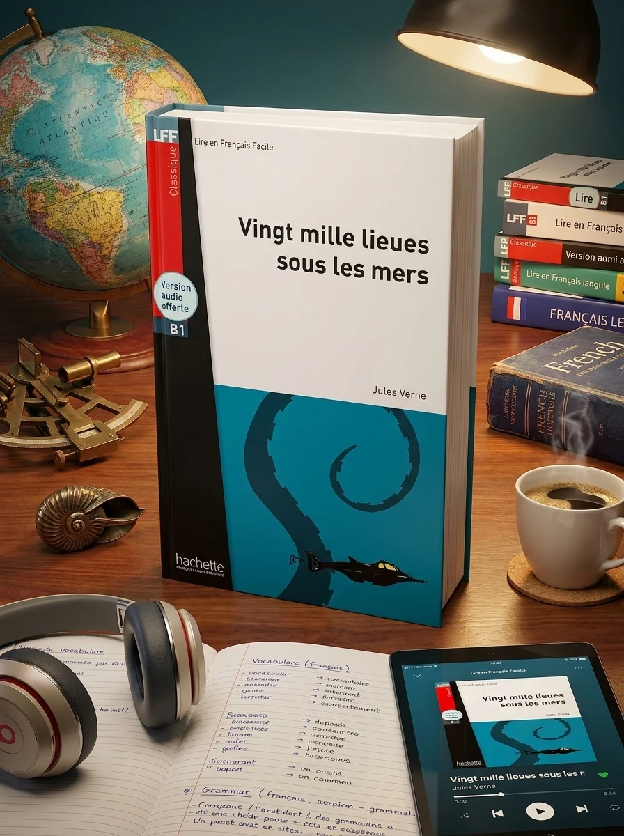 Vingt mille lieues sous les mers - Book + online audio. LFF B1 — Вивчення мов