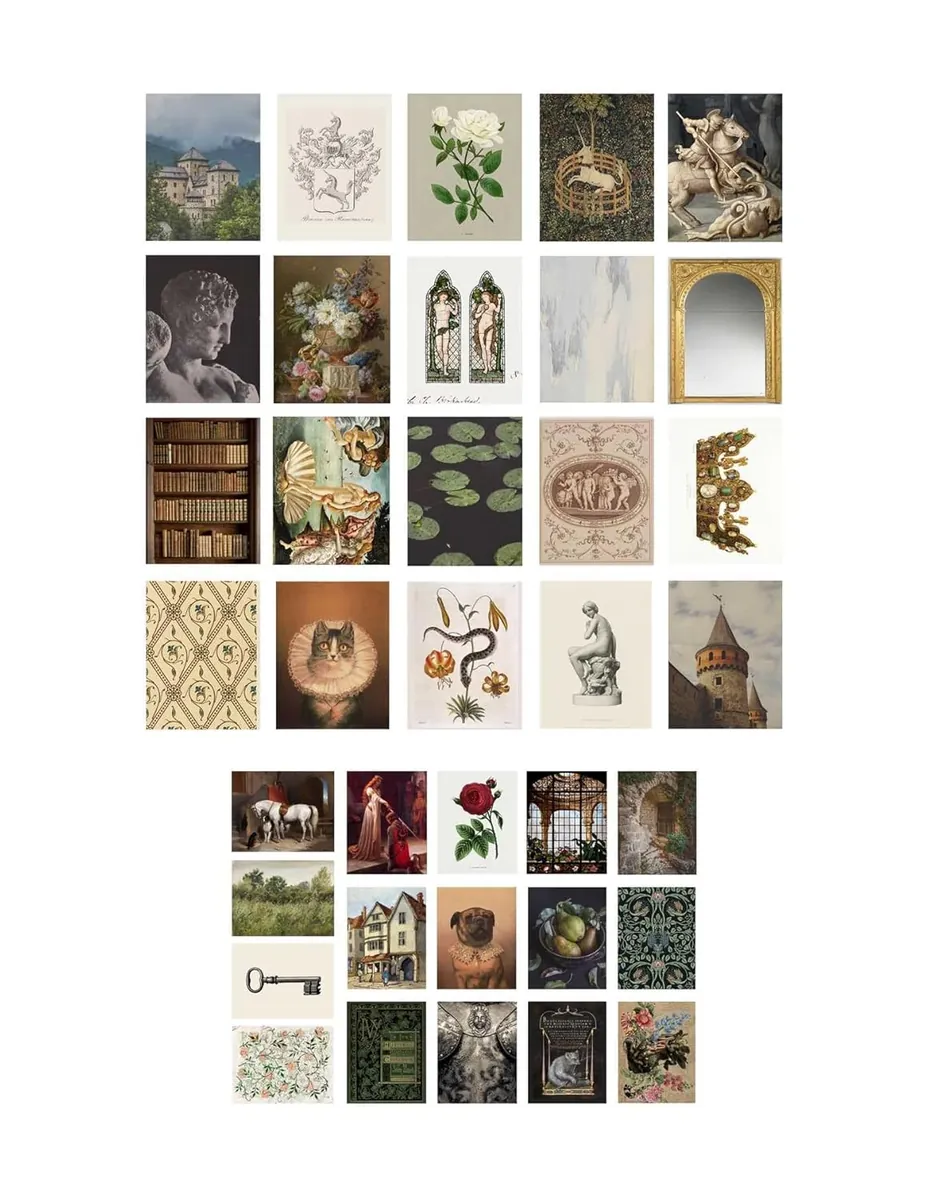 Vintage Castle Wall Collage Kit, фото 3