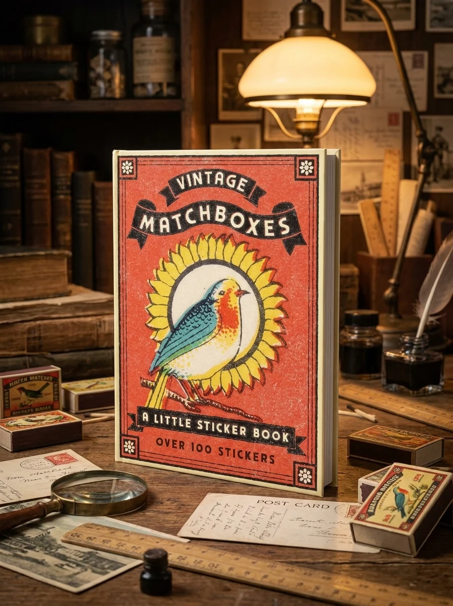 Vintage Matchboxes. A Little Sticker Books — Комікси та манґи