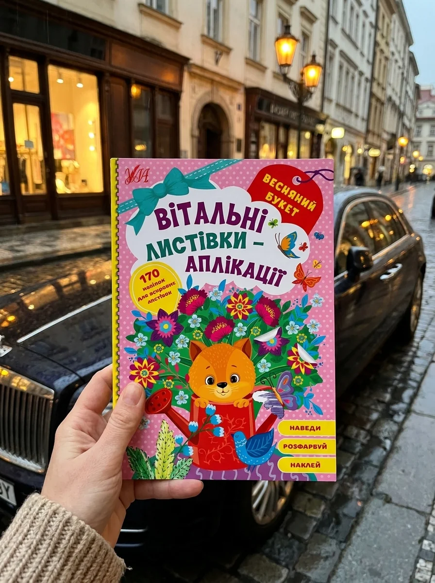 Вітальні листівки-аплікації. Весняний букет — фото 2