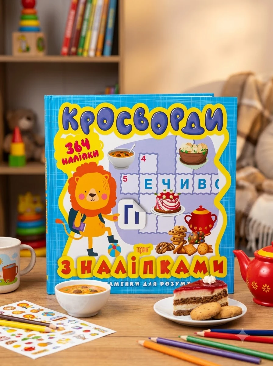 Вітамінки для розуму. Кросворди. Левеня. 364 наліпки — фото 2