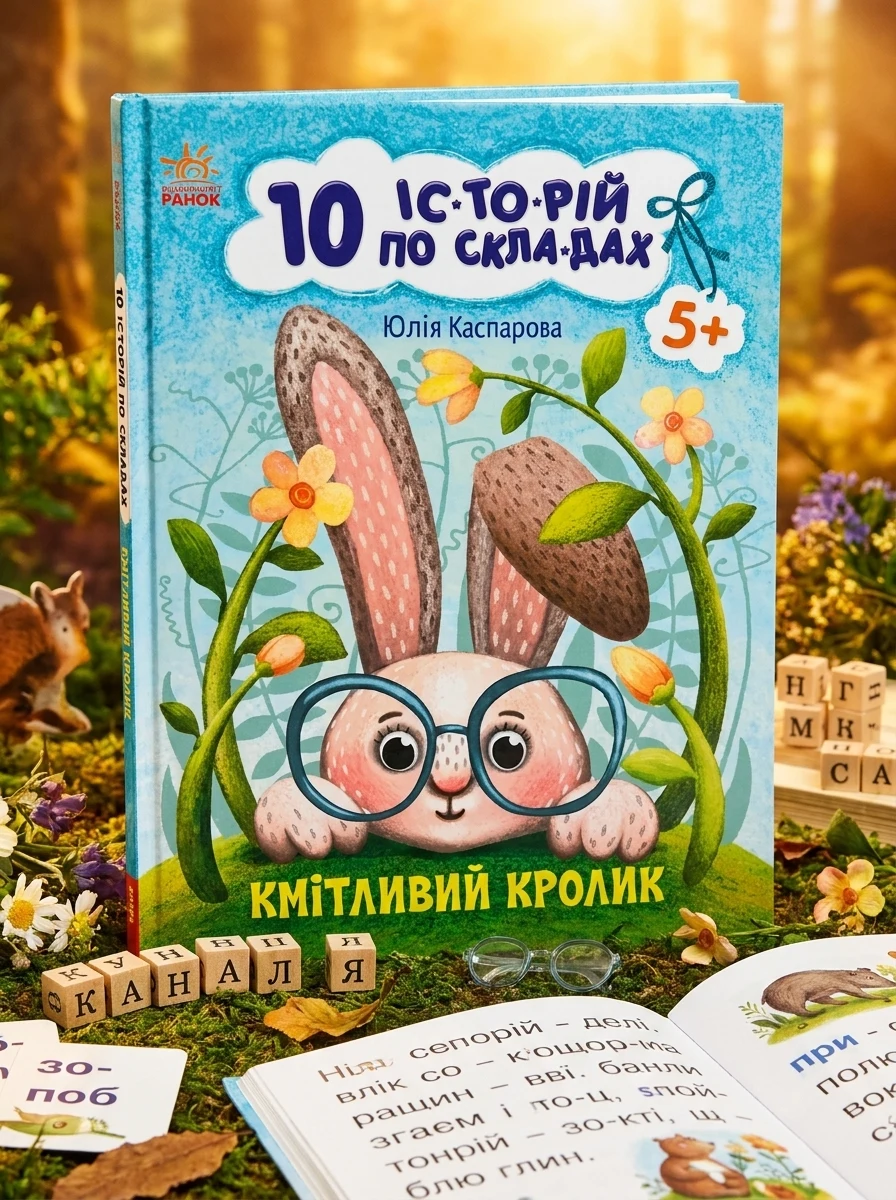 10 історій по складах. Кмітливий кролик — Казки