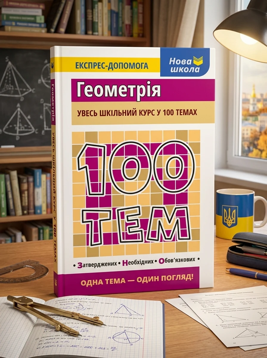 100 тем. Геометрія — Розвивальні книги