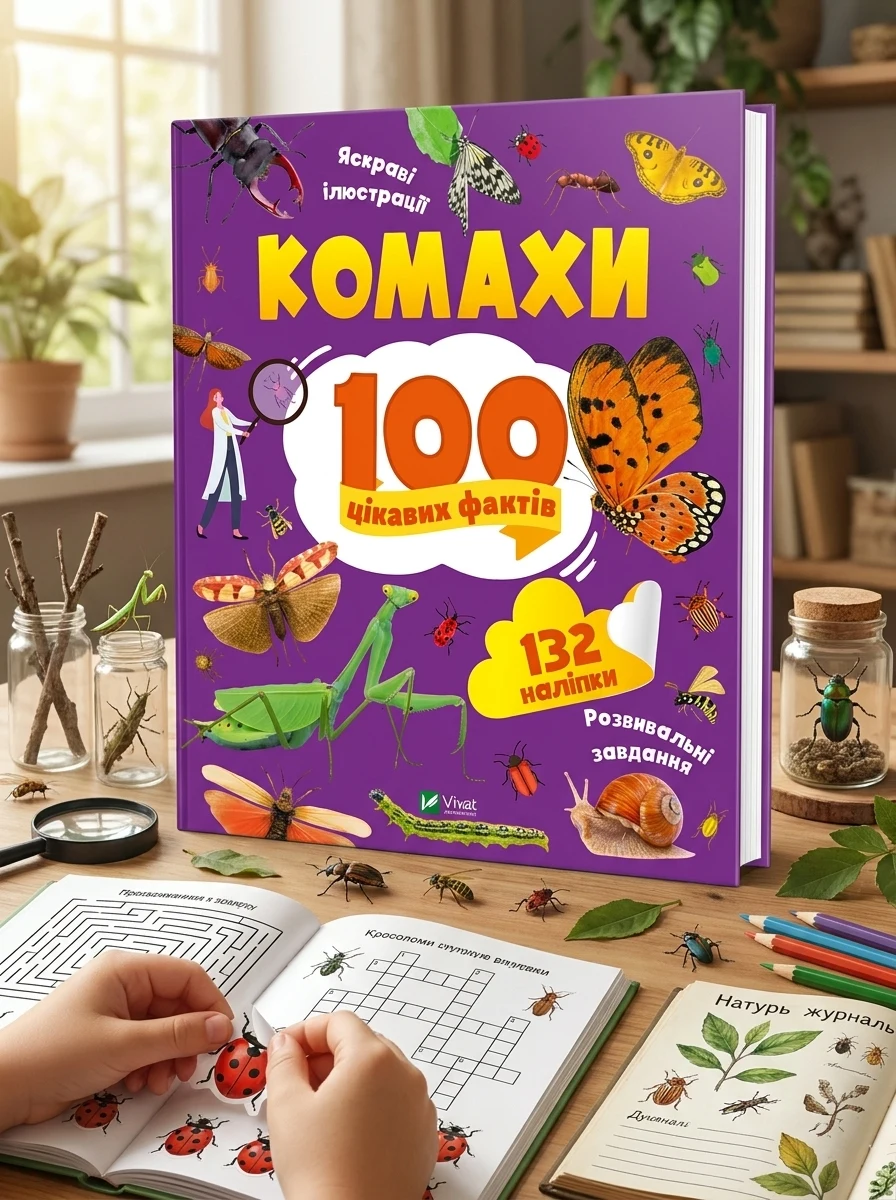 100 цікавих фактів. Комахи | купити книгу онлайн