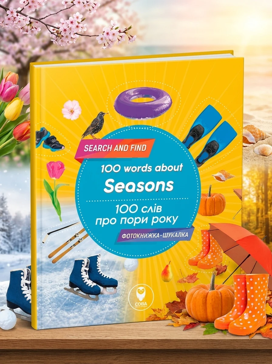 100 words about seasons / 100 слів про пори року — Розвивальні книги