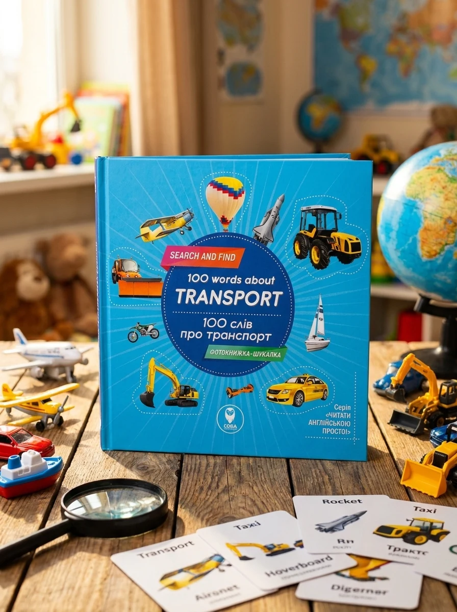 100 words about transport / 100 слів про транспорт — Розвивальні книги