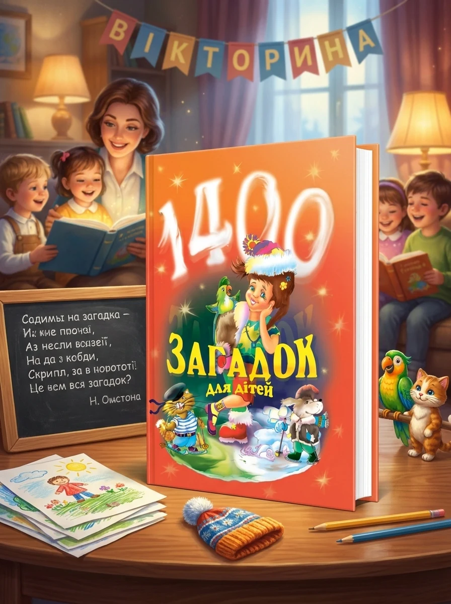 1400 загадок для дітей — Розвивальні книги