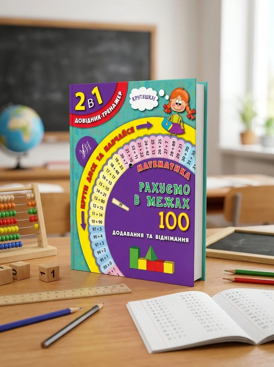 2 в 1 довідник-тренажер. Математика. Рахуємо в межах 100. Додавання та віднімання — фото 2