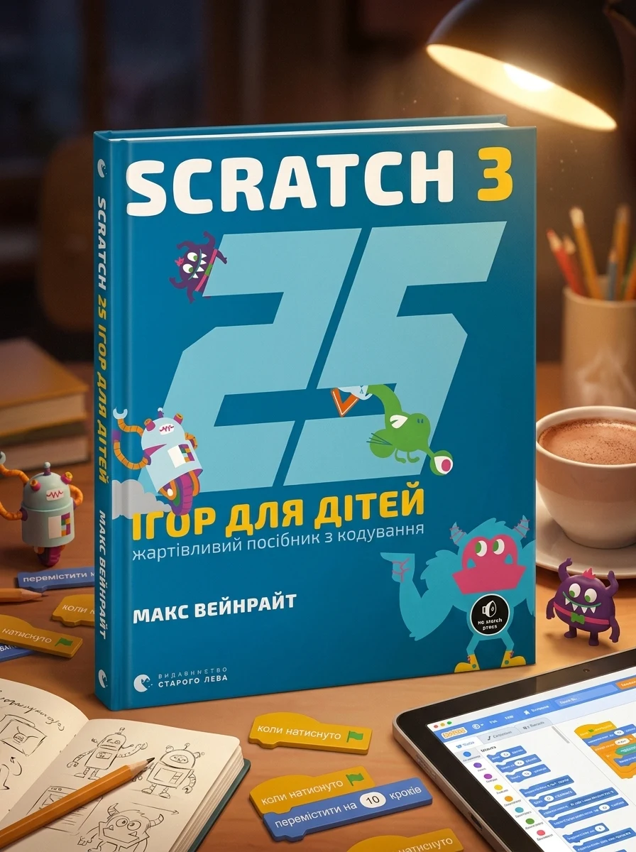 25 ігор для дітей. Scratch 3 — Пізнавальні книги для дітей