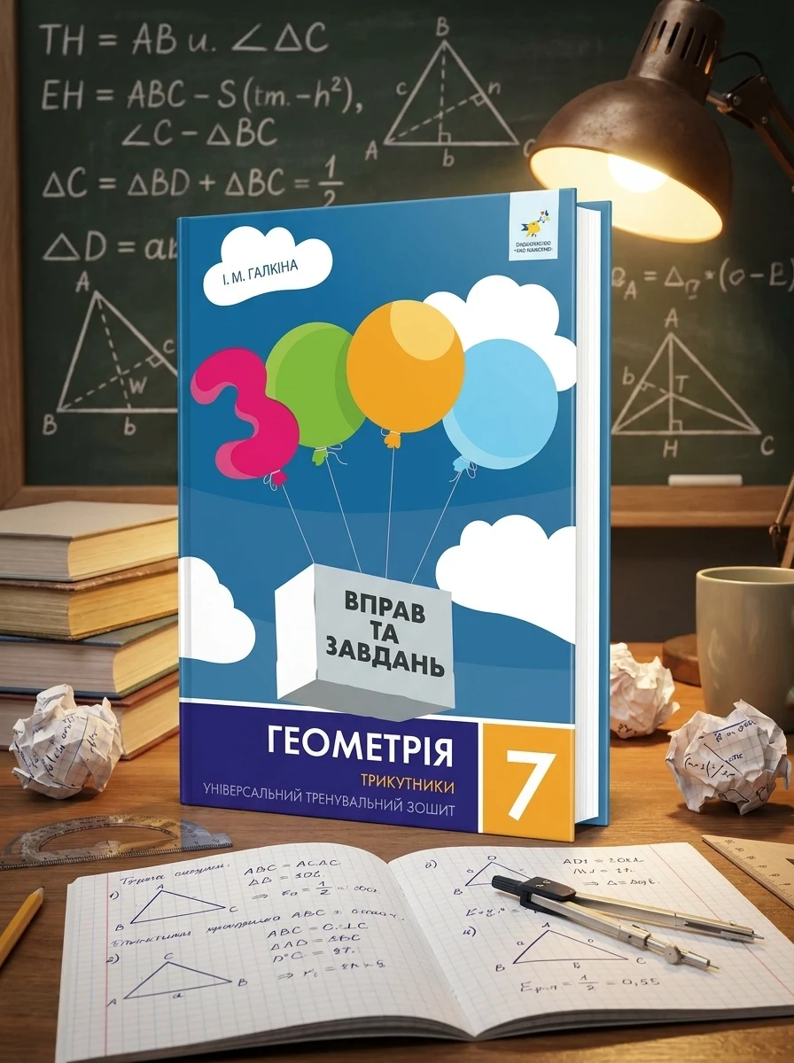 3000 вправ та завдань. Геометрія. 7 клас. Трикутники — Книги для школи