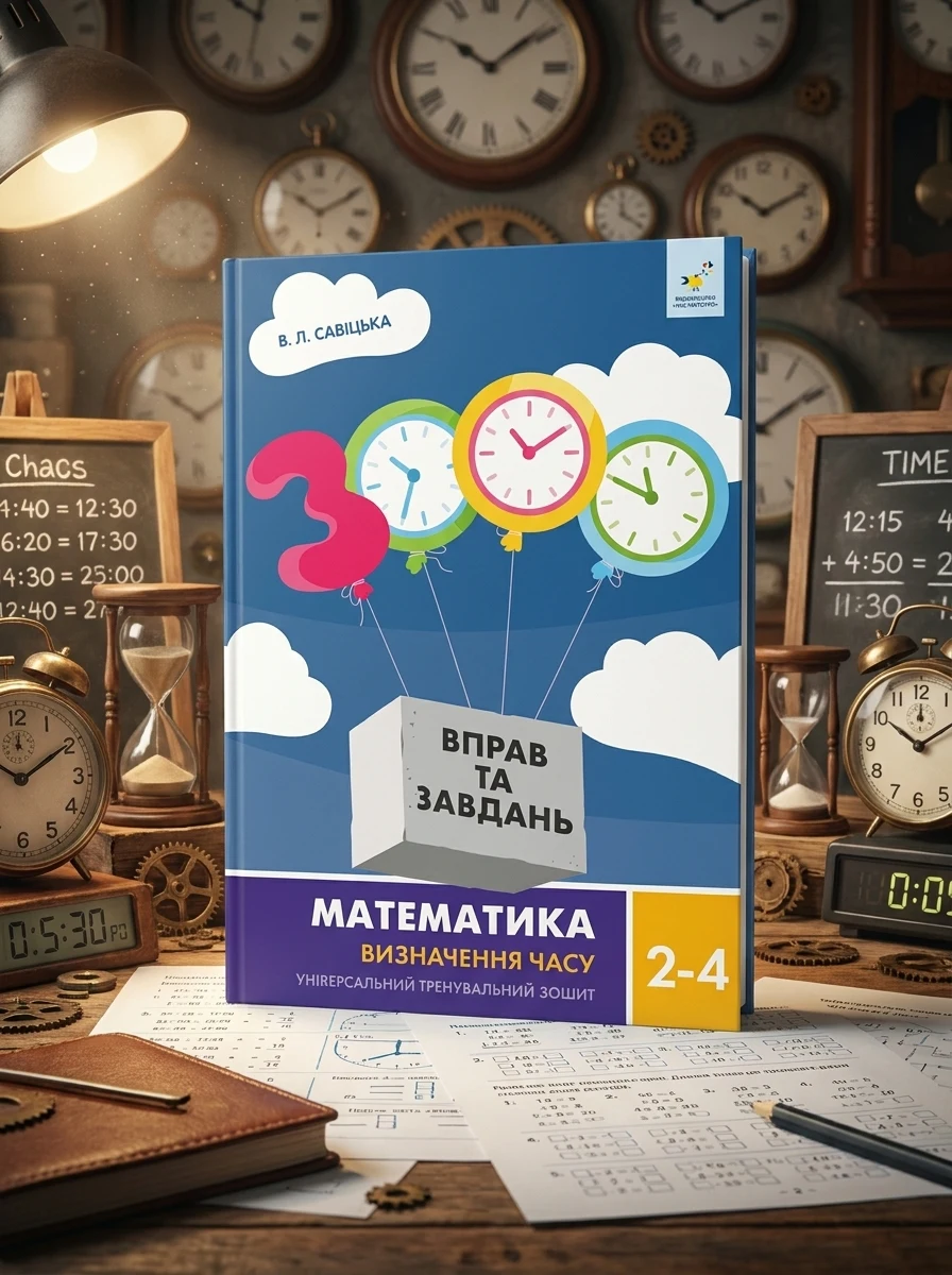 3000 вправ та завдань. Математика. Визначення часу. 2-4 класи — Книги для школи