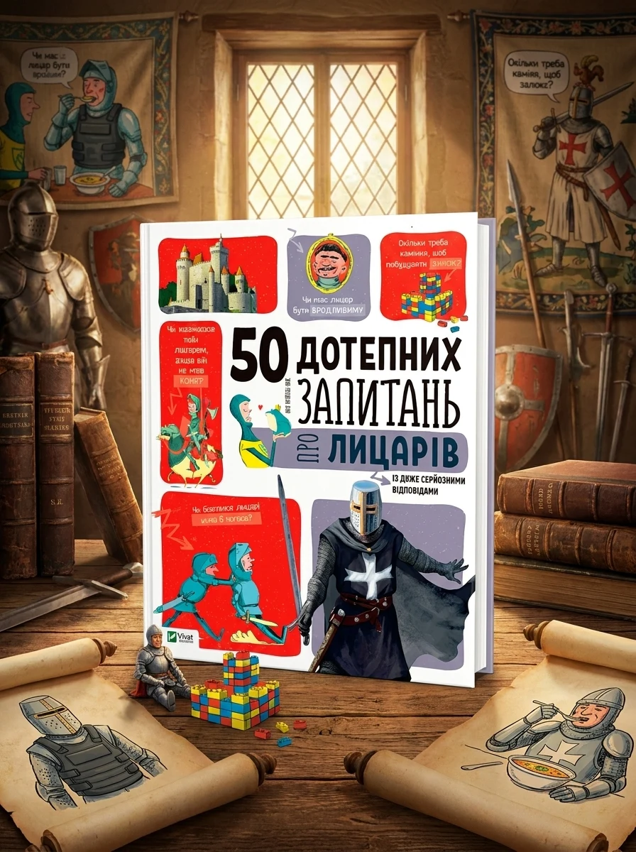 50 дотепних запитань про лицарів із дуже серйозними відповідями. Від 7 років