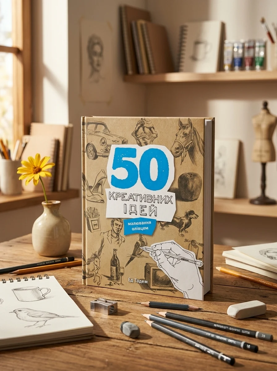 50 креативних ідей малювання олівцем | купити книгу онлайн