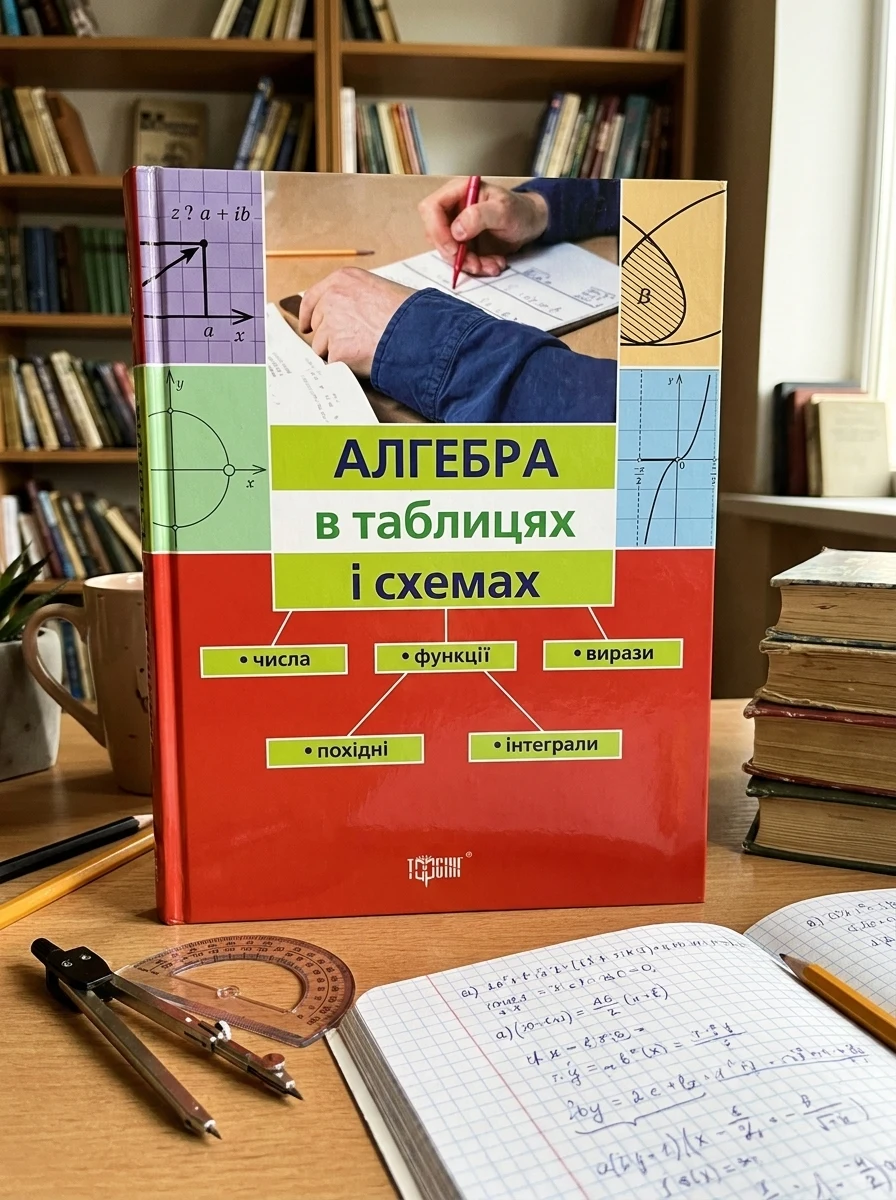 Алгебра в таблицях і схемах. Числа. Вирази. Функції. Похідні. Інтеграли — Підготовка до школи