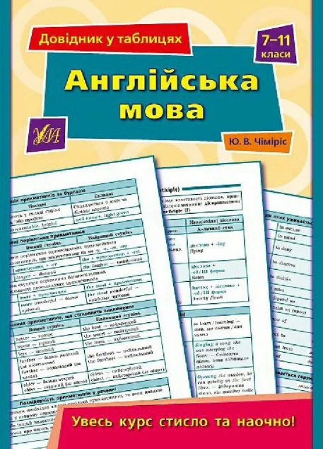 Англійська мова. Довідник у таблицях. 7–11 класи — Підготовка до школи