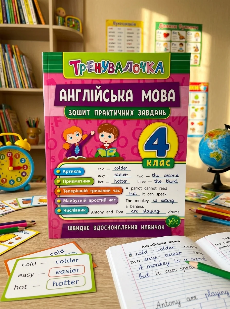 Англійська мова. Тренувалочка. Зошит практичних завдань. 4 клас — Підготовка до школи