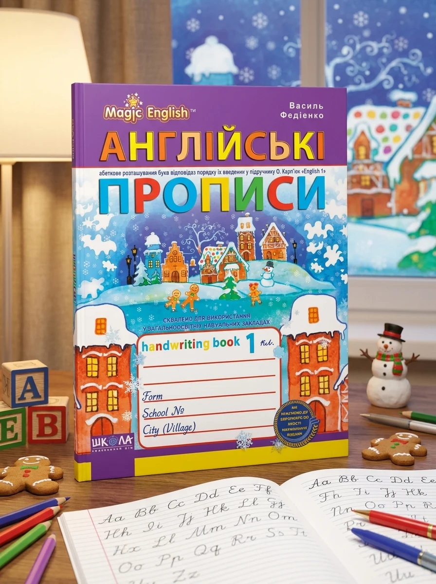Англійські прописи. Прописний та друкований шрифти — Розвивальні книги