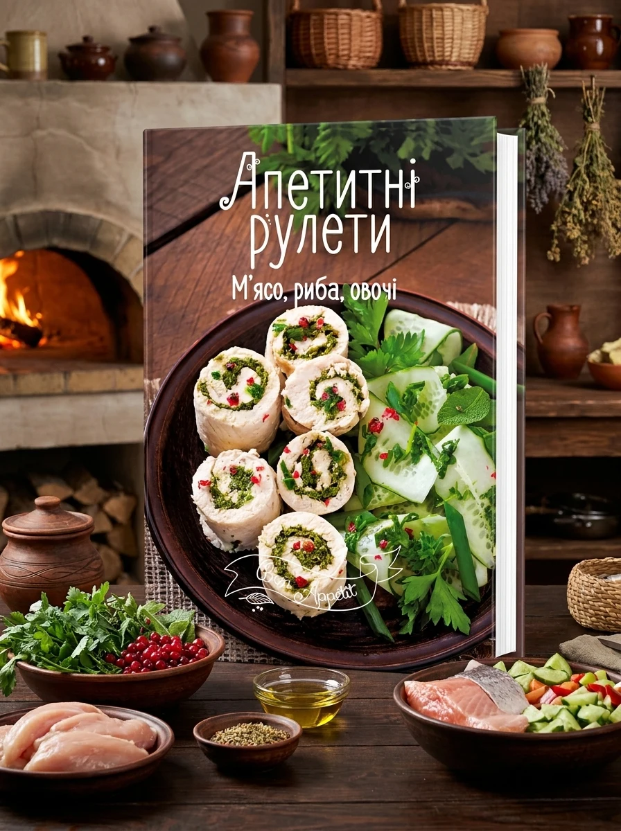 Апетитні рулети. М'ясо, риба, овочі