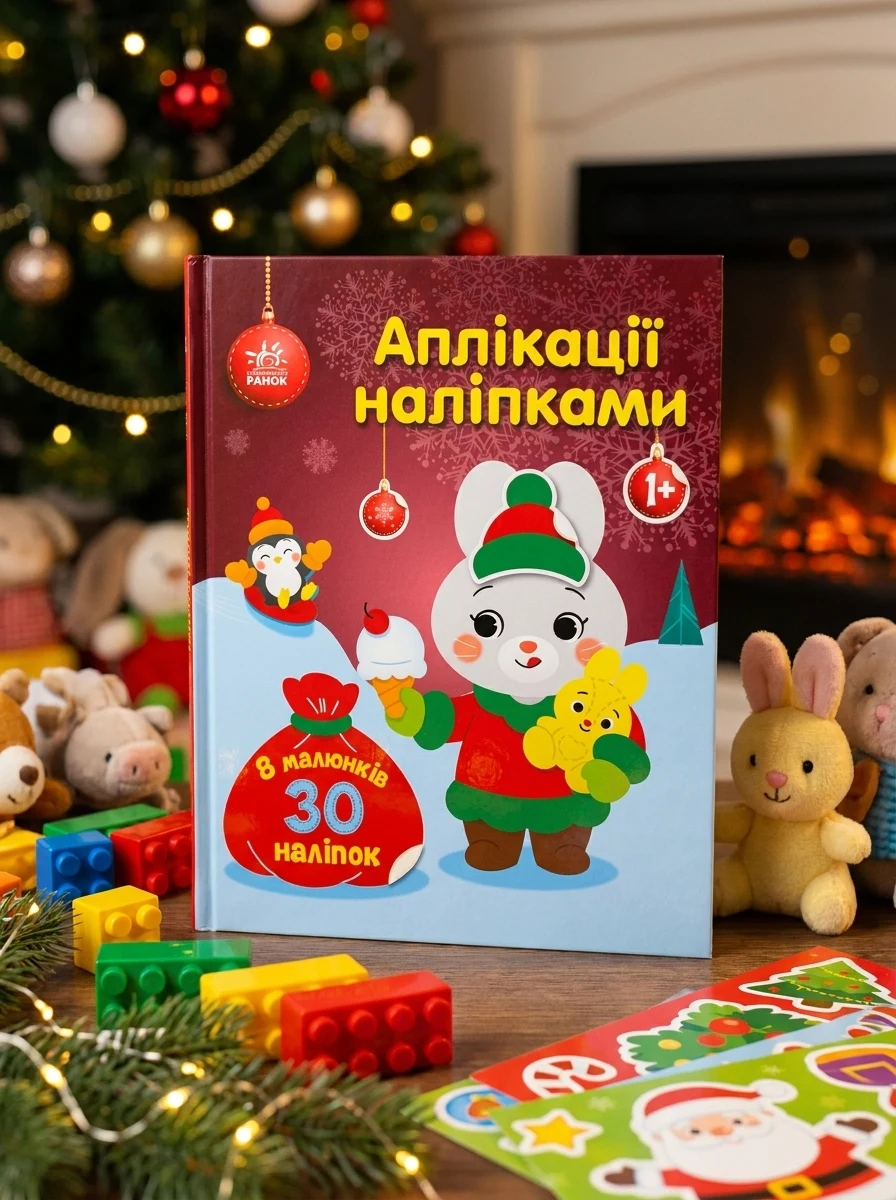 Аплікації наліпками. Зайчик — Книги з наліпками