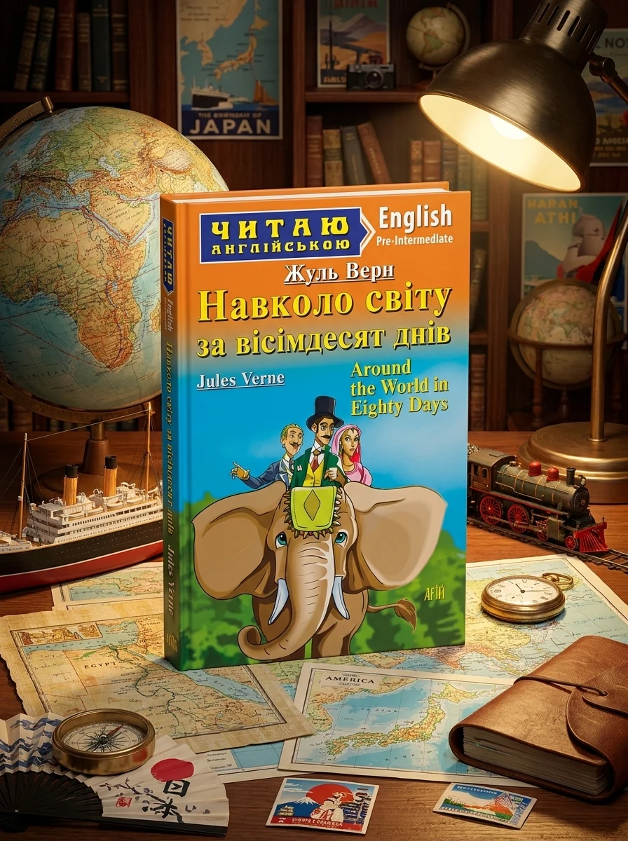 Around the World in 80 Days — Дитяча література іноземними мовами