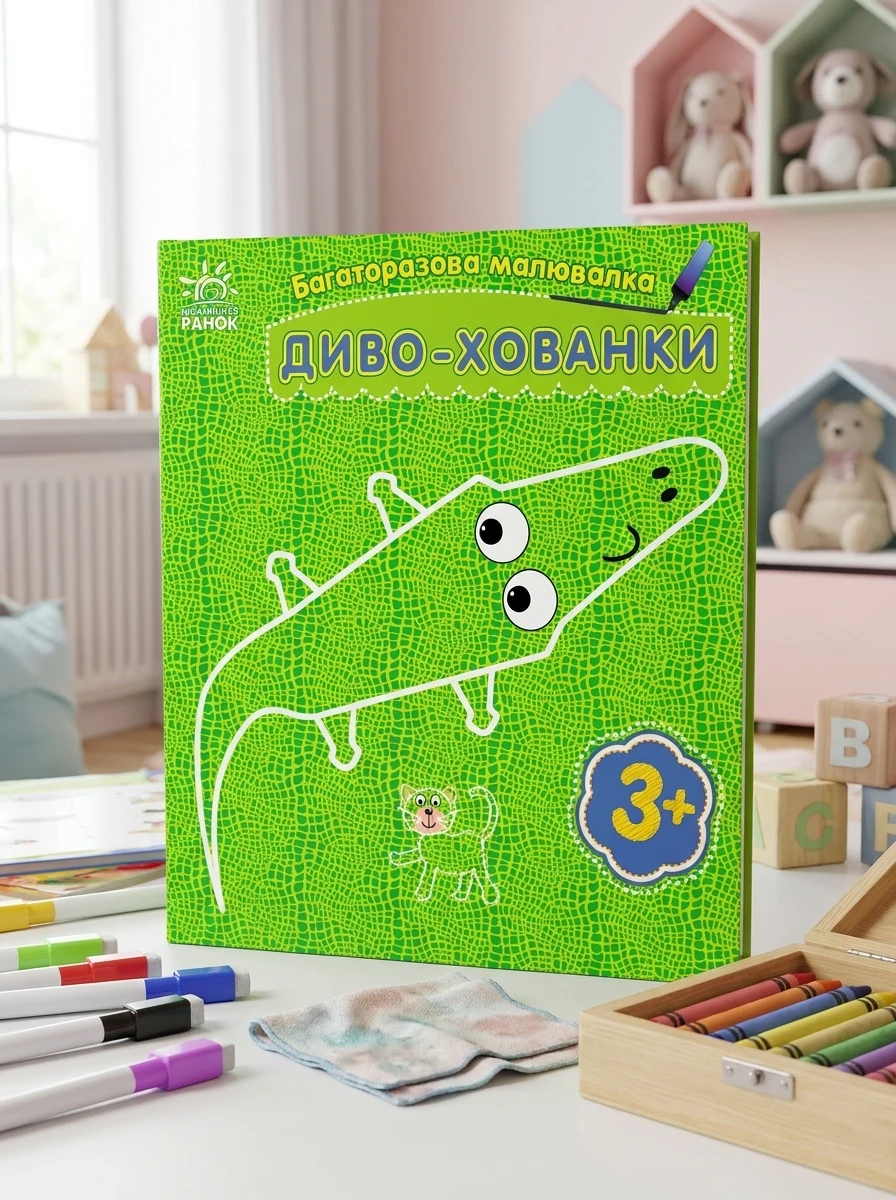 Багаторазова малювалка. Диво-хованки — Розмальовки для дітей