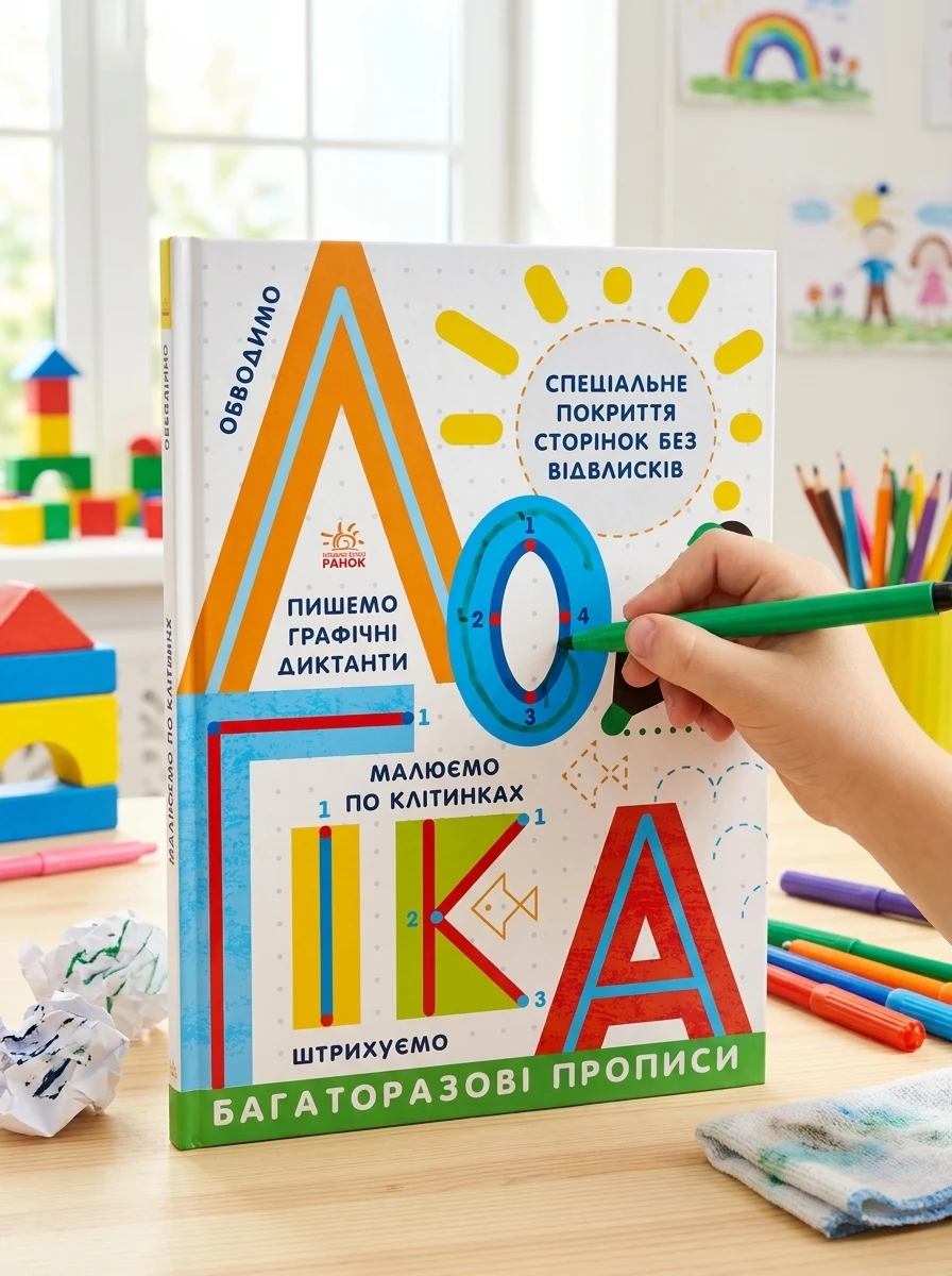 Багаторазові прописи. Логіка — Розвивальні книги