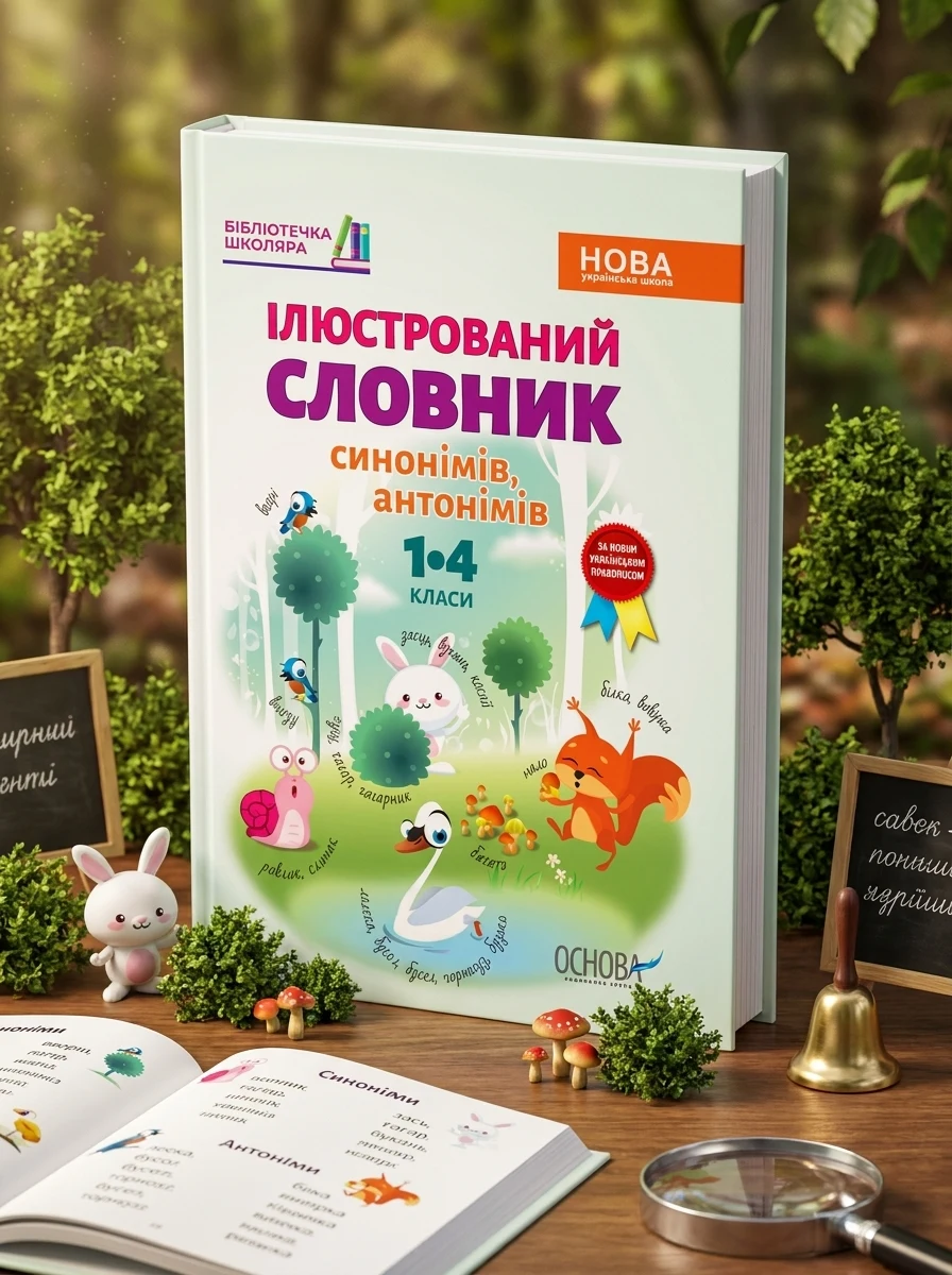Бібліотечка школяра. Ілюстрований словник синонимів, антонімів. 1-4 класи — фото 2