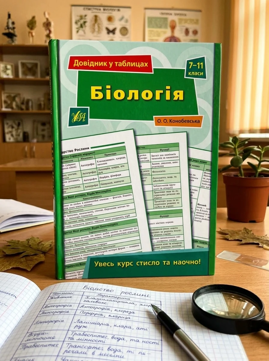 Біологія. Довідник у таблицях. 7–11 класи — Підготовка до школи