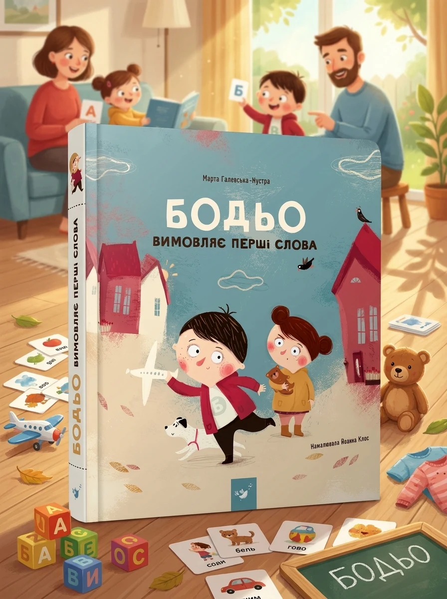 Бодьо вимовляє перші слова — Розвивальні книги