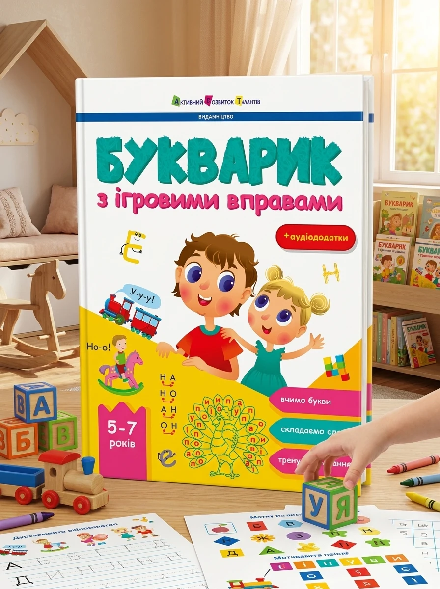 Букварик з ігровими вправами — Розвивальні книги