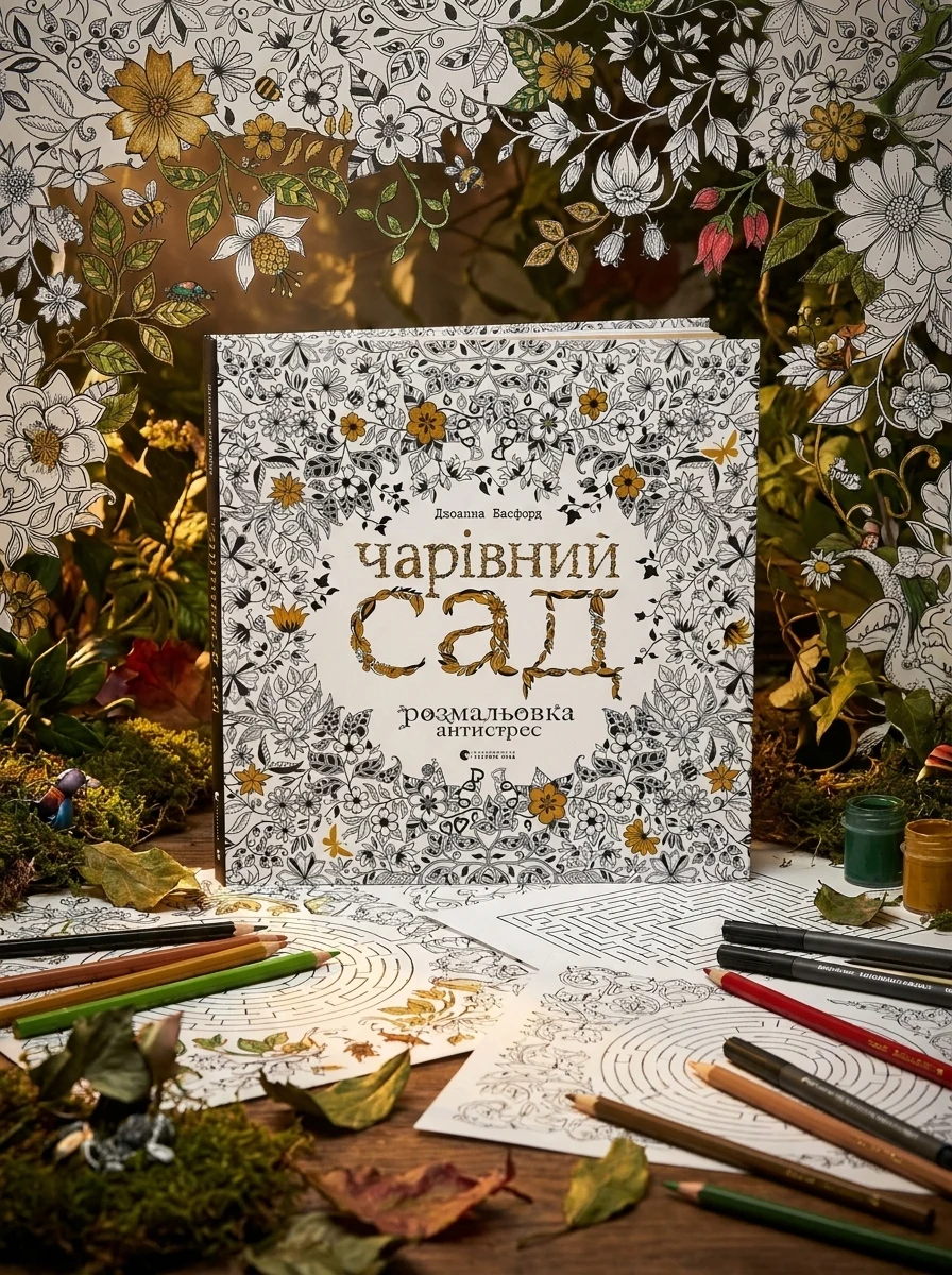 Чарівний сад. Розмальовка антистрес