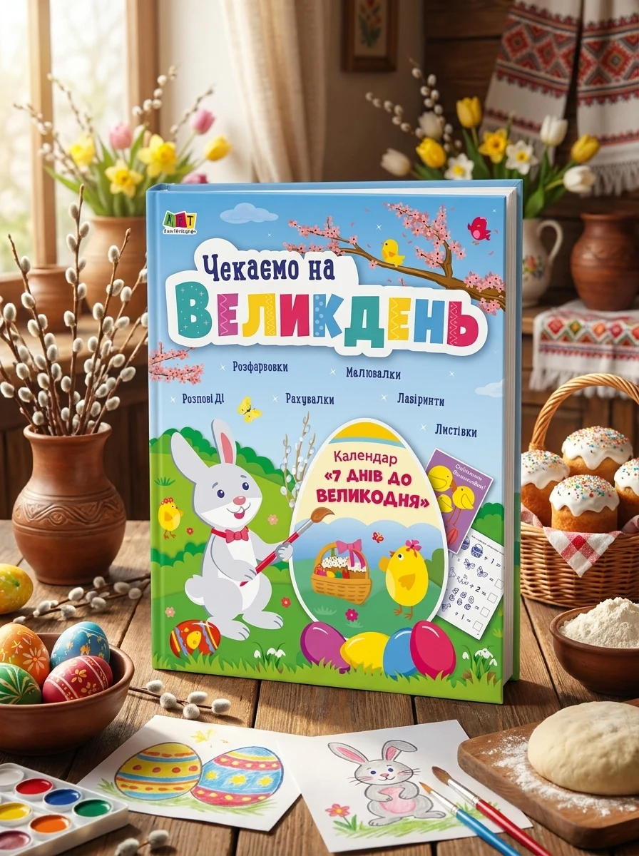 Чекаємо на Великдень — Розмальовки для дітей