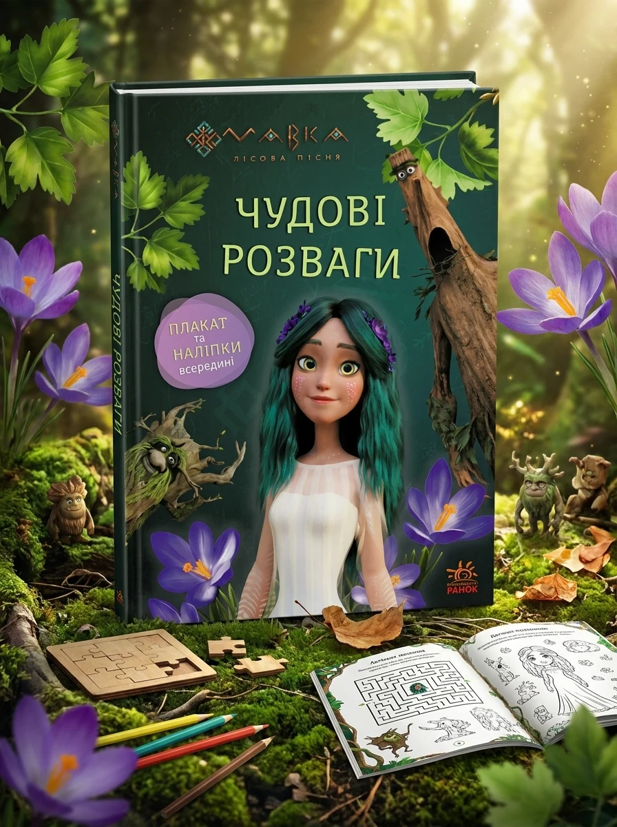 Чудові розваги. Мавка. Пограймо з Мешканцями Лісу — Розвивальні книги