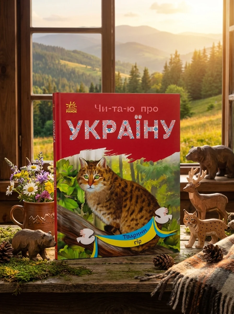 Читаю про Україну. Тварини гір — Пізнавальні книги для дітей