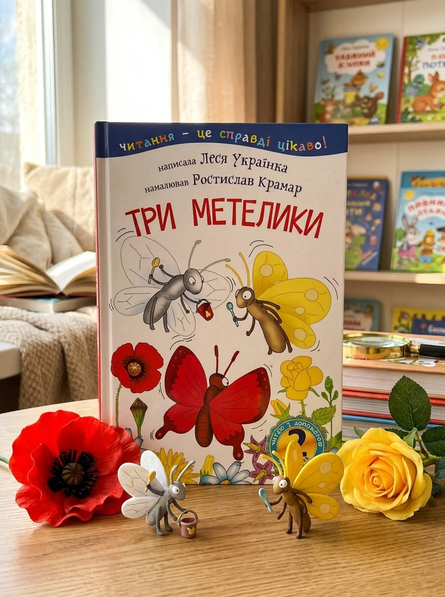 Читаю з допомогою. 2 рівень. Три метелики — Казки