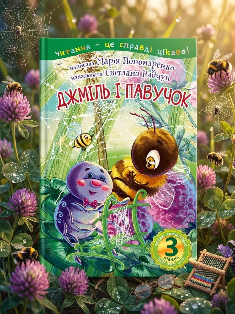 Читаю з допомогою. Джміль і павучок
